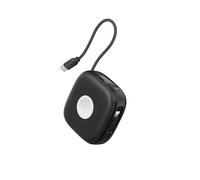 Charmast Banque de puissance magnétique 10 000 mAh avec câbles intégrés, mini Powerbank sans fil charge rapide 20 W PD USB C, écran LED batterie externe compatible avec iPhone Apple Watch AirPods iPad