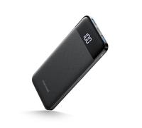 Charmast Batterie Externe 10400mAh 5V/3A Power Bank USB C avec Affichage LED Batterie Portable Ultra Mince pour iPhone Samsung Huawei Xiaomi (Noir)