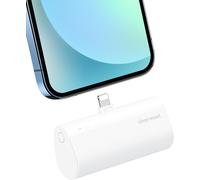 Charmast Mini External Battery For Iphone 20w Power Bank Quick Charge Portable Battery 5000mah Compatible With Iphone 14 11 12 13 8 7 X 6 (White)