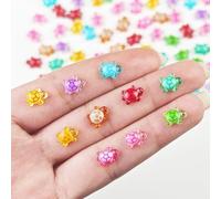 CharmBurst 100 pièces de Mini Tortues Lumineuses, Animaux Marins Miniatures en résine, Minifigures pour Maison de poupées, Micro-Paysage et décoration pour Le Jardinage