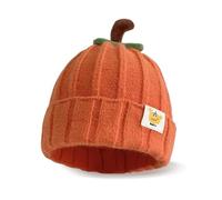CharmBurst Bonnet Bébé Design Citrouille Orange, Bonnet d'hiver Doux pour Garçons et Filles, Bonnet Enfant Cadeau Halloween, Chapeau de Chaleur Hivernale Cadeau Bébé