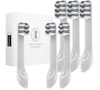 Charmcare Têtes de brosse à dents de rechange pour enfants compatibles avec les recharges de brosse à dents électrique Quip (enfants 3 pièces + 3 adultes)