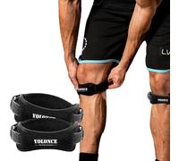 CharmChic 2 Pièces Genouillère Rotulienne, Genouillère Sport Réglable, Sangle Support Genou, Sangles de Genou pour Tendon Rotulien pour Femme et Homme, Soutien et Protection des Genoux