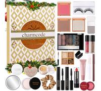 CHARMCODE Calendrier de l'Avent maquillage 2025 Beauté, calendrier de l'Avent de 24 jours, compte à rebours de Noël, kits de maquillage complets pour femmes et femmes
