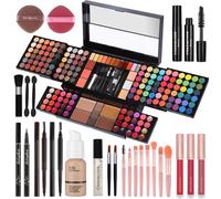 CHARMCODE - Trousse de maquillage professionnelle grande taille pour adolescentes, filles et femmes, kit complet, trousse de beauté avec kit de maquillage pour débutants