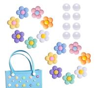 Charme à main, Sac Accessoires Charme Décoration de fleur de fourche de | Perles à la mode et fleurs pour les accessoires de sac Charme, insérer pour la plage fourre-tout