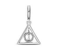 Charme,Charms Et Perles 925 En Argent Sterling Reliques De La Mort Balancent Breloque Ajustement Original Bracelet À Breloques Pour Les Femmes Bricolage Bijoux Marquage Beaux Ados Bricolage