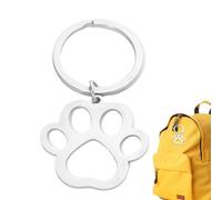 Charme d’empreinte de patte de chien, charme d’empreinte de patte de chien-Charme mignon de griffe de chat creuse | Porte-clés animal drôle pour sac à main pour femme, accessoires de sac, bracelets,
