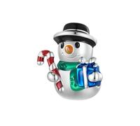 Charme De Bonhomme De Neige 925 En Argent Sterling Lune Père Noël Pendentif Arbre De Noël Voyage Valise Perle Fit Bracelet Bricolage Collier