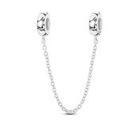 Charme de chaîne de sécurité Eternal Love, accessoire de bracelet à breloques en argent sterling 925, compatible avec le collier de bracelet Pandora