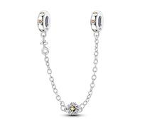 Charme de chaîne de sécurité love sunflower, breloque pour bracelet, compatible avec le collier bracelet pandora