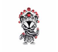 Charme de figurine de culture traditionnelle chinoise, accessoire en argent sterling 925, compatible avec un bracelet de 3 mm à 4,5 mm