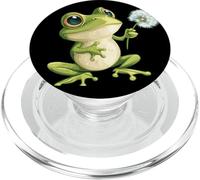 Charme de la nature avec ce graphique grenouille avec pissenlit PopSockets PopGrip pour MagSafe