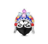 Charme de perle de panda changeant de visage du sichuan, breloque pour bracelet, compatible avec le collier de bracelet pandora