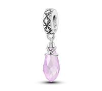 Charme de perle de positionnement en cristal rétro, accessoire de bracelet à breloques en argent sterling 925, compatible avec le collier de bracelet pandora
