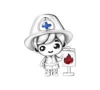 Charme de perle de protection des pompiers, breloque pour bracelet, compatible avec le collier de bracelet pandora