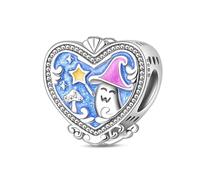 Charme de perles de forêt de champignons magiques, breloque de bracelet de perles, convient aux bracelets de 3 mm à 4,5 mm