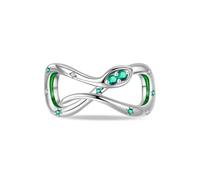 Charme de perles de serpent rétro, accessoire de bracelet à breloques plaqué argent, compatible avec le collier de bracelet pandora, cadeau pour femme