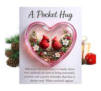 Charme de Poche Appréciation,Décoration En Acrylique 2D Naturelle Portable Et Petite | Objets Commémoratifs en Forme de Cœur,pour Adultes Famille Amis Anniversaire Maison Fêtes Nouvel An Mariage Soiré