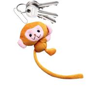 Charme de porte-clés de singe | Porte-clés en peluche singe de dessin animé mignon, jouet Animal doux, porte-clés de voiture créatif, accessoire décoratif pour sac à dos