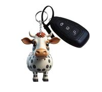 Charme de sac à dos de vache des Highlands - Pendentif décoratif acrylique 2D de dessin animé de béta | Décorations de porte-clés colorées pour sac d'école, ornement mignon pour téléphone port le,