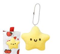 Charme de sac à dos étoile, porte-clés mignon pour filles - Mignon peluche pendentif étoile |Accessoires de sac à dos jouet grinçant porte-clés pour clés de voiture filles ga