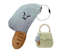 Charme De Sac D'écouteur De Couteau En Peluche - Mini Sac De Rangement De Couteau Drôle | Pendentif Porte-clés | Ornement De Pour Sacs À Dos, Faux Cheveux Doux, Robuste, Portable, Cadeau Amusan