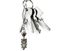 Charme de Téléphone | Anneau Porte-Clés Bracelet Chaîne - Charm Pendenti Chat Anti-Perte pour Clés Sac à Main et Accessoires Mobiles