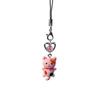 Charme de Téléphone Chat | Porte-Clés Pendentif Lanyard - Accessoire Anti-Perte Chat pour Adulte Téléphone Clés Sac à Main