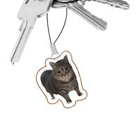 Charme de téléphone - Pendentif Acrylique Cat Meme | Strap Cordon décoratif léger durable design mignon | Accessoire porte-clés sac à dos | Charme pour une utilisation mobile