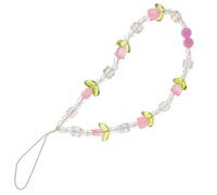 Charme de Téléphone Perles Acryliques Rose Transparent Tulipe Couleur Aléatoire