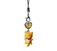 Charme de Téléphone - Porte-Clés Pendentif Lanyard - Accessoire Antiperte Chat Décoratif pour Sacs Clés Téléphone Adultes