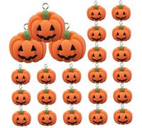 Charme d'Halloween 24pcs Charme de citrouille mignonne 0.8x0.7 Mini Flatback Resin Diy Fall for Jewelry Making, Keechain, Scrapbook, Phone Case, Halloween 2025