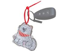Charme en Poils De Chien | Médaillon Collectionneur De Poils d'animal - Porte-Clés Mémoire Acrylique Rechargeable pour Sac à Main Sac Fourre-Tout à Dos