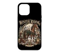 Charme Équestre Vintage pour Passionnés d'Équitation Coque pour iPhone 12 Pro Max