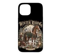 Charme Équestre Vintage pour Passionnés d'Équitation Coque pour iPhone 15