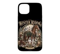 Charme Équestre Vintage pour Passionnés d'Équitation Coque pour iPhone 15 Plus