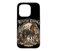 Charme Équestre Vintage pour Passionnés d'Équitation Coque pour iPhone 15 Pro