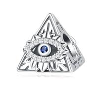 Charme œil du diable à motifs, accessoire de bracelet à breloques en argent sterling 925, compatible avec le collier bracelet pandora, cadeau pour femme