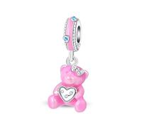 Charme ours chérie, breloque pour bracelet, compatible avec le collier bracelet pandora