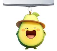 Charme pendentif avocat, charme avocat,Accessoires de dessin animé de porte-clés acryliques d’avocat - Porte-clés d'amitié avocat 2D, pendentifs alimentaires en acrylique pour la saint-valentin et noë