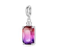 Charme pendentif bouteille de parfum ombre, accessoire de bracelet à breloques en argent sterling 925, compatible avec le collier bracelet pandora