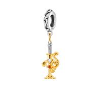 Charme pendentif chandelier magique sculpté rétro, accessoire de bracelet à breloques en argent sterling 925, compatible avec le collier bracelet pandora
