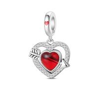 Charme pendentif flèche perçante de Cupidon, breloque pour bracelet, compatible avec le collier bracelet pandora