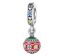 Charme pendentif ornement de vacances, accessoire de bracelet à breloques en argent sterling 925, compatible avec le collier bracelet pandora