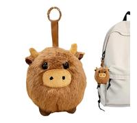 Charme Porte-Clés Vache en Peluche | Doux Amusant Collection Adorable Ornement Sac | Pendentif Sac À Dos Peluche Vache | pour les Adultes, la Famille, les Femmes, les Hommes, l'Épouse et la Petite Ami