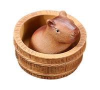 Charme Pour Le Brassage De Thé - Figure D'art De Poterie | Figurine De Bureau Mignonne | Capybara Figurine , Argile Teas Pretty, Little Capybara Brink Water Chinese Kung Fu Teaa Set, Home Deco