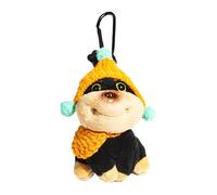Charme pour Sac à Dos | Décoration Peluche Abeille et Chien pour Cartable - Déco Tendance Anniversaire Noël Cadeaux Clés Décorations