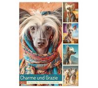 Charme und Grazie. Die Anmut der Chinesischen Schopfhunde (Wandkalender 2027 DIN A2 hoch), CALVENDO Monatskalender: Zauberhafte Bilder, welche die ... des Chinesischen Schopfhundes würdigen