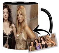 Charmed Alyssa Milano Rose Mcgowan Holly Marie Combs Kaley Cuoco Tasse Ceramique Intérieure et Poignée Noire Mug
